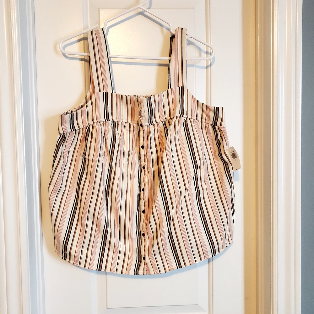Tank top with smocked back